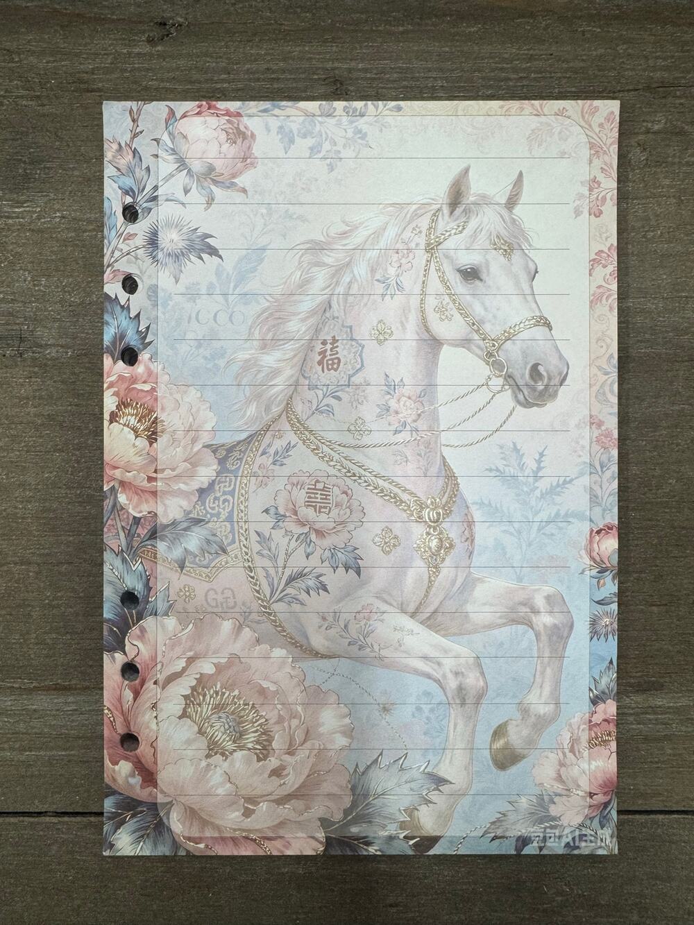 Horse Size A5 Refill Stationery Paper